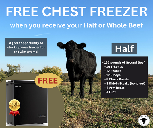 Half Beef with FREE Freezer- DEPOSIT