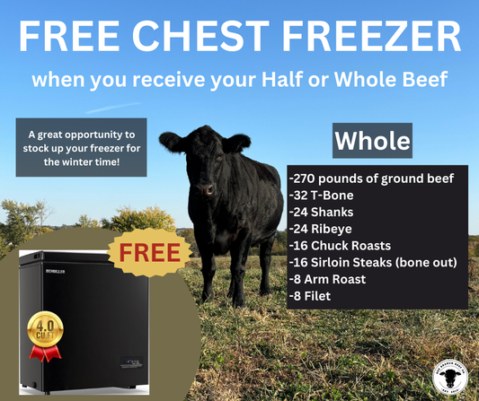 Whole Beef with FREE Freezer- DEPOSIT